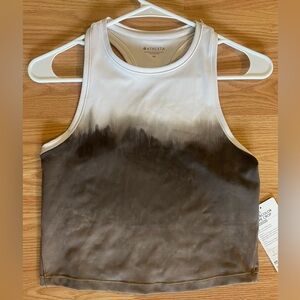✨NWT✨ XS Athleta Shanti Watercolor Stripe Crop top